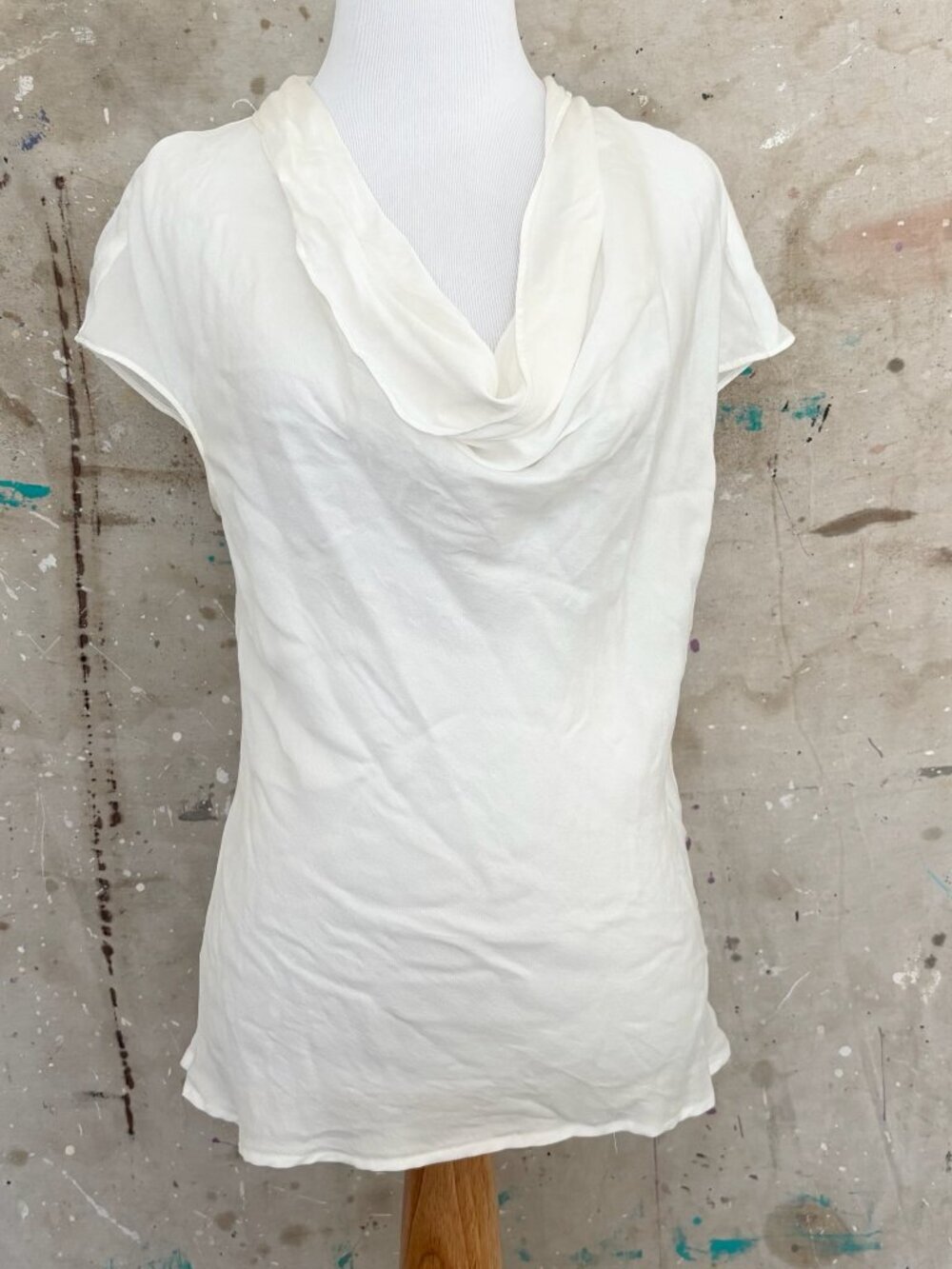 Escada 100% Silk Cowl Neck Namika Blouse